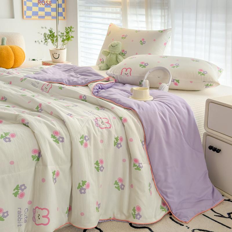 Мягкое четырехсезонное пуховое одеяло с кондиционером, летнее тонкое одеяло, дышащее мягкое офисное одеяло для сна