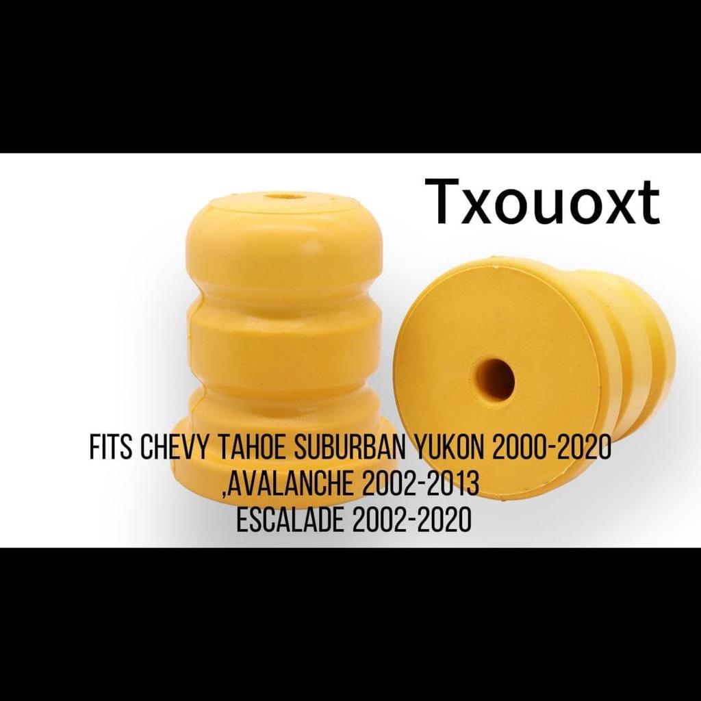 Rear Bump Stops Axle Bumper Compatible With Chevy Tahoe Suburban Yukon 2000-, Avalanche 2002-2013, Escalade 2002- (Rear)