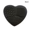 Heart Shaped Makeup Foundation Brush Handheld Cleaner Silicone Cleaning Mat Cosmetic Tool Portable Travel Dormitory Home Gift