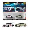 Hot Wheels Premium 2-Pack Nissan GT-R Nismo GT3 / Nissan GT-R (R35) Vehicle Model Cars for Ages 3 and Up, Multi-Purpose, JBL05