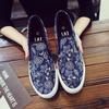 Новые летние цветочные тенденции модные повседневные туфли ленивые осенние мужские тканевые туфли дышащие классические парусиновые туфли без застежек