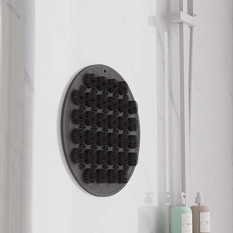 Силиконовый нескользящий массажный коврик для ванной комнаты, отшелушивающий массажный скребок для душа, массажная щетка для ванны, массажная щетка для мытья ног, инструмент для чистки тела, инструмент для купания