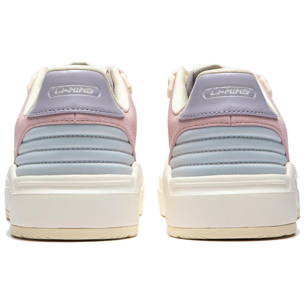 Li Ning Common 80s Мягкая упругая толстая подошва, увеличивающая рост, удобная, универсальная, износостойкая, нескользящая, низкая обувь для скейтбординга AGCU084-3