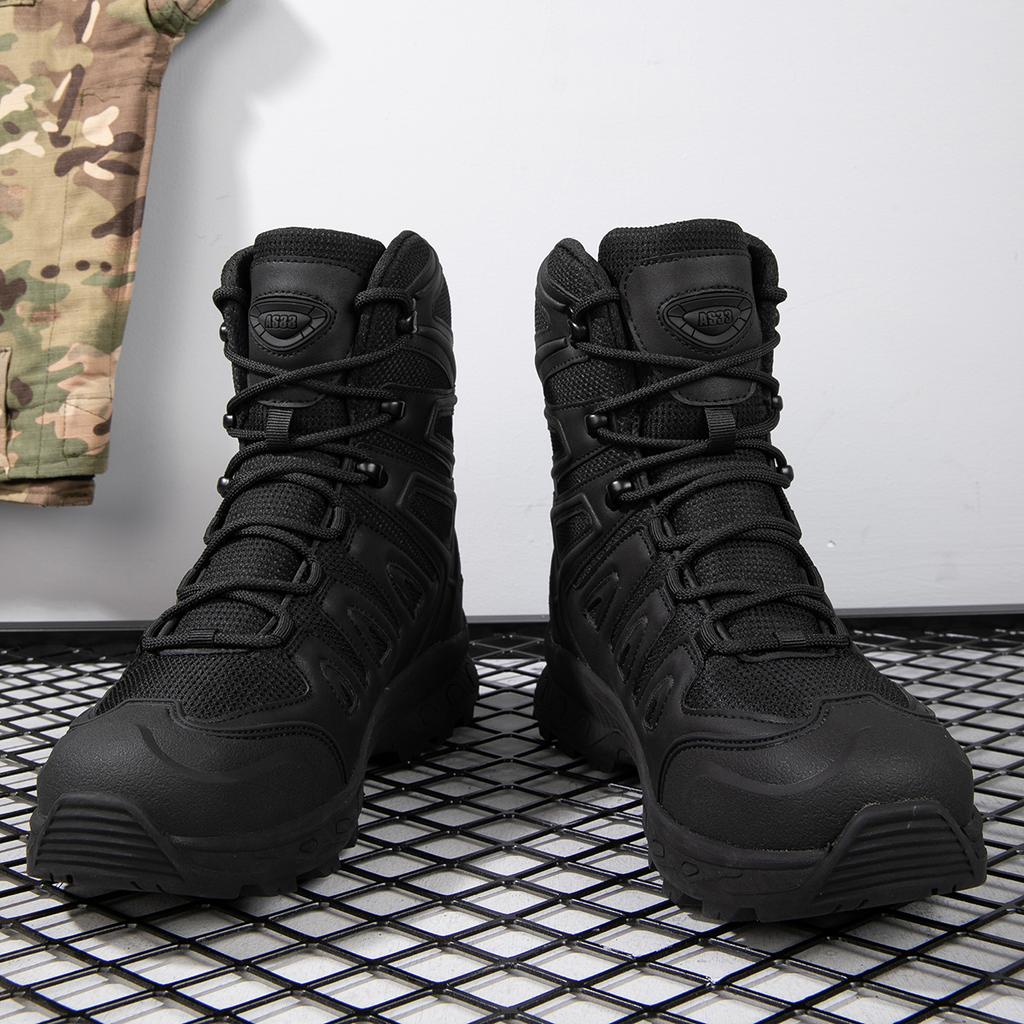 TUINANLE Мужская защитная обувь, рабочие армейские ботинки, дышащая нескользящая походная обувь для скалолазания в пустыне для мужчин