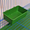 Multifunction Creative Green Food Tray Parrot Bathtub Animal Cage Shower Box