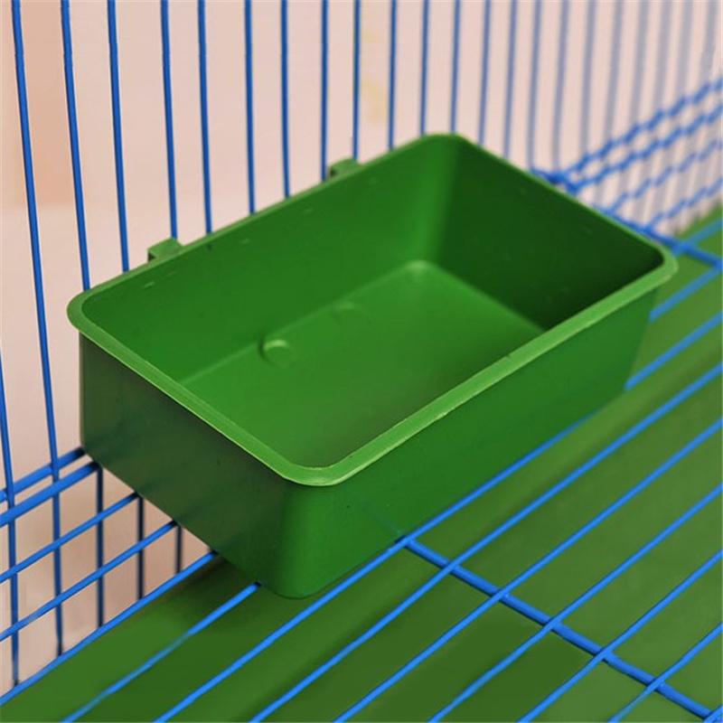 Multifunction Creative Green Food Tray Parrot Bathtub Animal Cage Shower Box