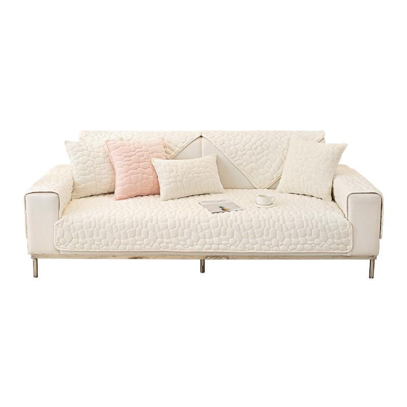 Подушка для дивана из молочного волокна, зимняя утолщенная флисовая подушка, новинка 2024 года, чехол для дивана, нескользящая подушка, чехол на спинку, полотенце