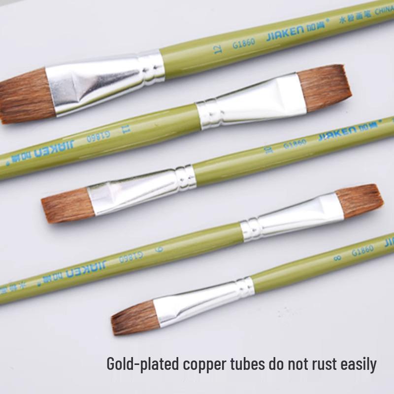 Специальный набор кистей для студентов художественных вузов Gaken: Масло из волчьей шерсти, Гуашь, Акварель, Кисти для акриловой краски