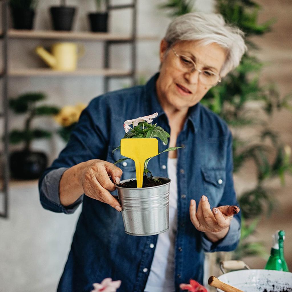 50 Pcs Garden Markers Plant Labels T-Type Plant Tags Outdoor Garden Sign