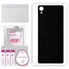 apgo Protective Skin Sticker for the Back Compatible with Sony Xperia X Performance, Wrap Film, Foil, Vinyl - Pattern Matte Black