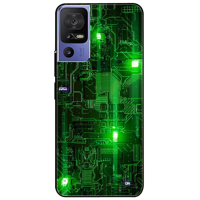 Phone Cover For TCL 40 SE Case 6.75'' Silicone Lovely Black Bumper Lion Soft TPU Coque for TCL 40SE Funda for TCL40SE Protector