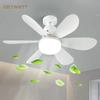 Светодиодные светильники Mordern Fan Lights 42/52CM с тремя передачами, регулируемый потолочный вентилятор для гостиной, спальни, кабинета, отеля, ресторана, внутреннего освещения