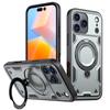 Двухслойный противоударный чехол MagSafe для iPhone 17 Air 16E 11 12 13 14 15 16 Pro Max Plus чехол для телефона с магнитным кольцом и складной подставкой