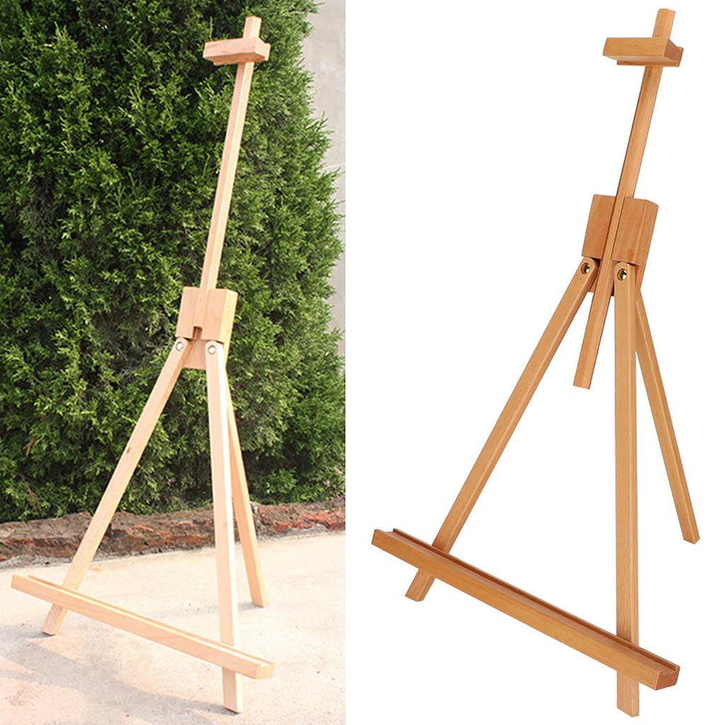 Miniature Wooden Easel Beech HJ‑6 Tripod Desktop Advertising Display Oil Painting