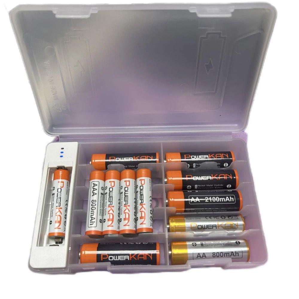 Надежный запирающийся ящик для хранения аккумуляторов вмещает 20 ячеек Прозрачный корпус для аккумуляторов для домашнего использования