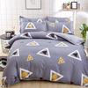 WTEMPO 4 PCS Bedding Set Breathable Bed Cover Skin-friendly Cotton Bed Decoration