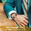 Men Magnet Bracelet Opening Adjustable Circumference Positive Energy Retro Engraved Copper Lightweight Daily Wrist Jewelry