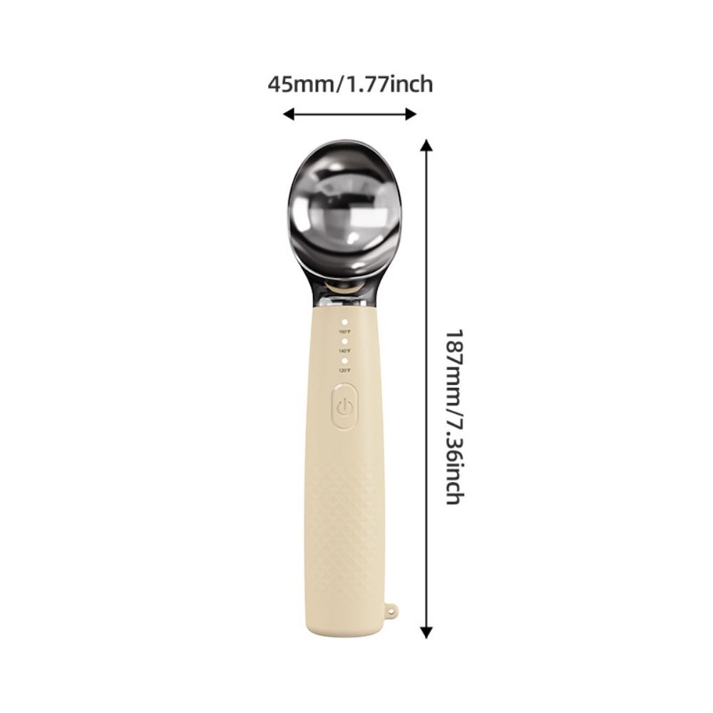 Rapid Heating Heated Ice Cream Scoop Electric Preheat Scooper  for Hard Ice Cream