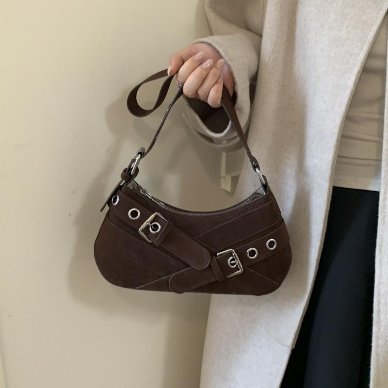 Дизайнерская сумка подмышку новая 2025 модная сумка через плечо осень-зима с высоким чувством зарубежная универсальная сумка-мессенджер женская сумка