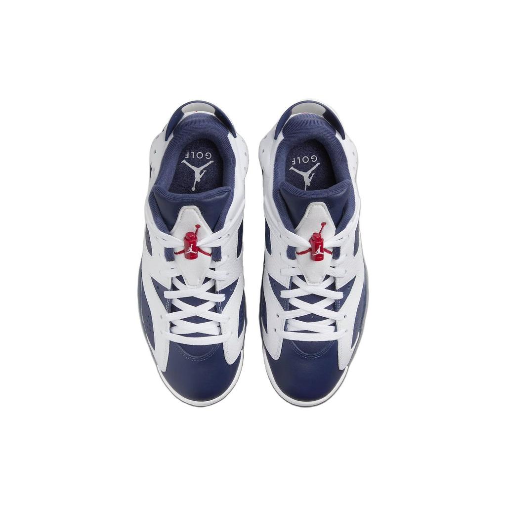 Мужские кроссовки Air Jordan 6 Retro Low Golf Olympic сине-белые