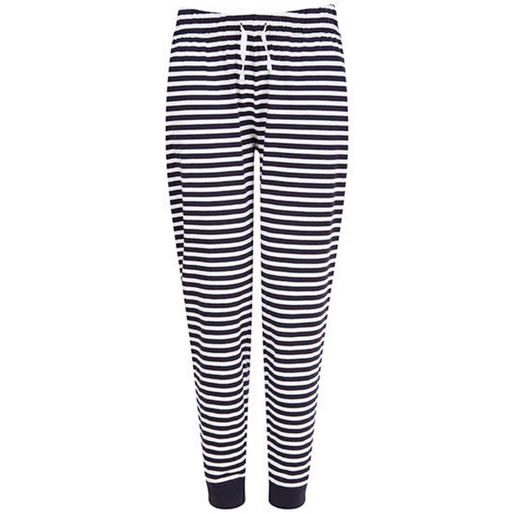 SF Women Womens/Ladies Striped Cuffed Pyjama Bottoms