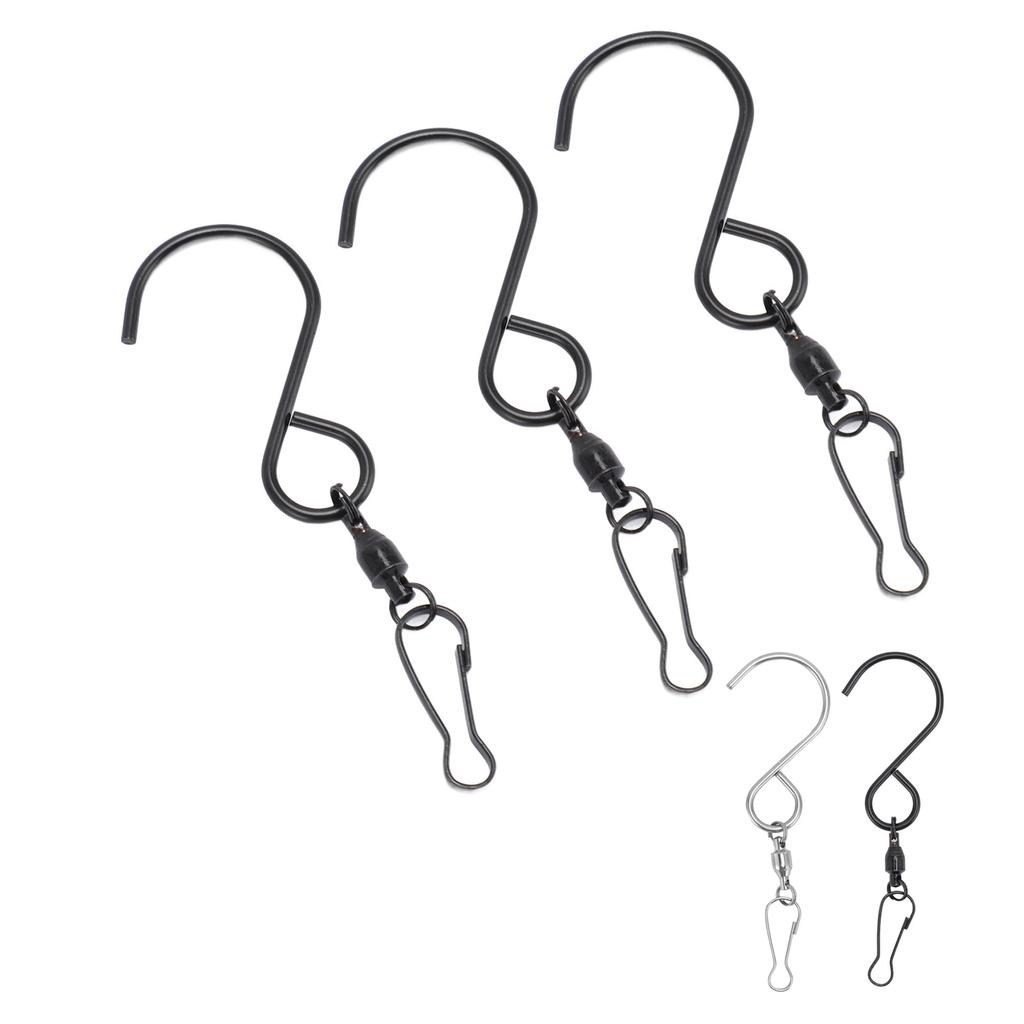 20pcs Wind Spinner S Hook Clips 360 Degree Rotation 304 Stainless Steel Dual Clip Wind Spinners Hang