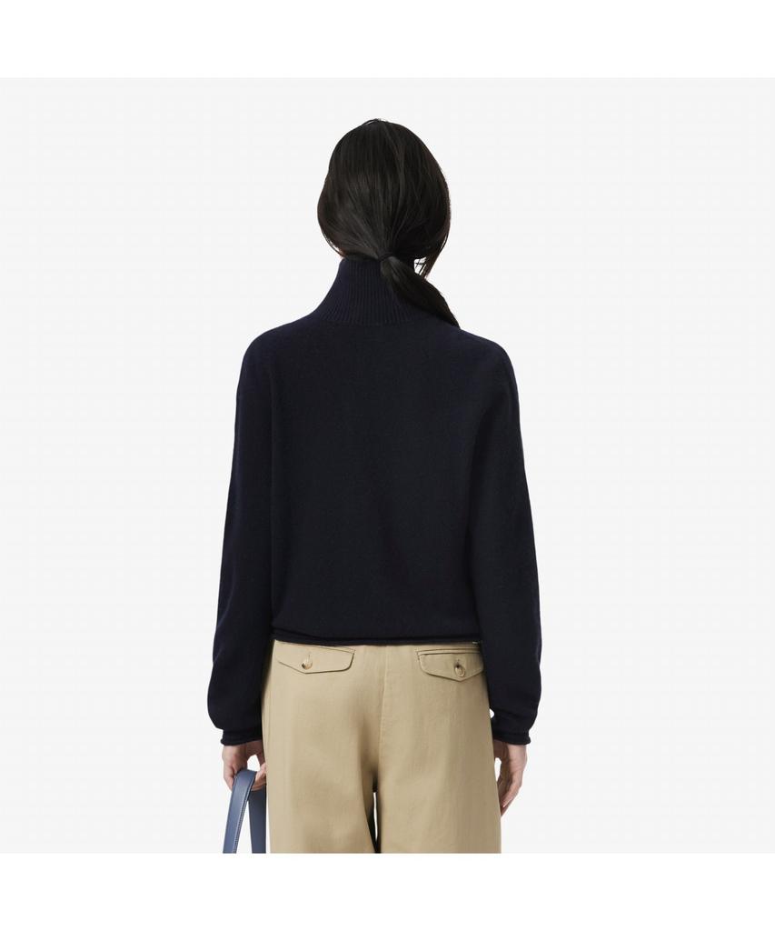 LACOSTE Women'S Carded Wool Half-Button Sweater Af4010-55N 166