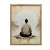 Meditating Man Meditating Man, 40X50 Cm, Black Aluminum Frame, 230 Gsm Matte Paper