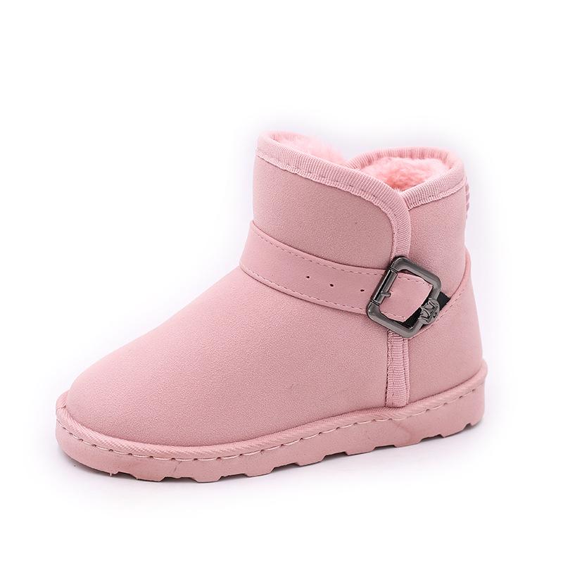 Ins Fashion High Quality Women Winter Snow Boots Plush Waterproof Warm Fur Female Ankle Boots Shallow Solid Rubber Women Boots