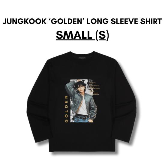 BTS Jungkook Золотая рубашка с длинным рукавом