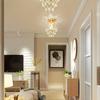 1шт Элегантная мини-хрустальная люстра, полувстраиваемая люстра, лампа для прихожей