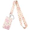 Держатель для бейджа Розовые ленты Брелоки для ключей Шейный ремешок для карты Бейдж Ключница для спортзала Аксессуары для медсестер