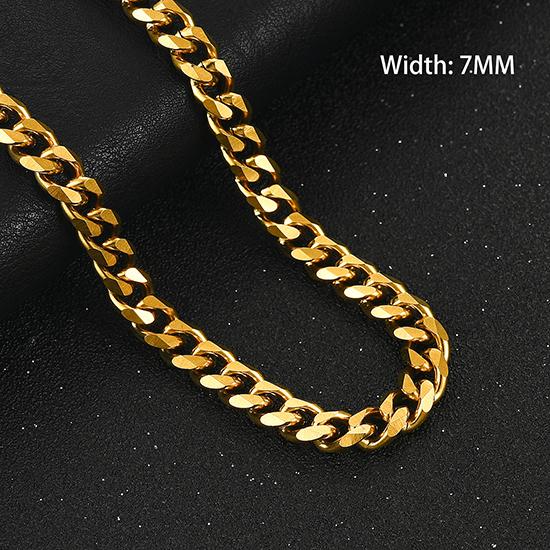 Массивное ожерелье из нержавеющей стали для мужчин, звеньевая цепь панцирная, майами кубинская, женский чокер, панк-рок, для парня, металлическое украшение на шею, аксессуар, подарок