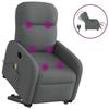 VidaXL Electric Massage Recliner Dark Grey Fabric 3303003
