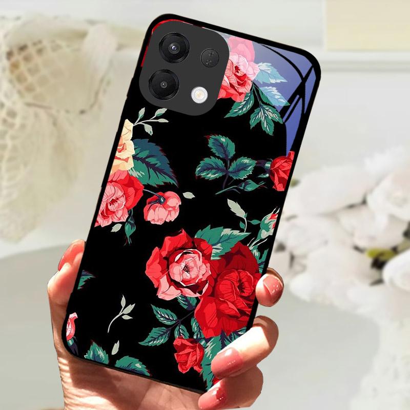 Чехол для OPPO K13 5G Крутой Лев Волк Закаленное Стекло Задняя Крышка Для OPPO K13 OPPOK13 Чехол Для Телефона Защитный Чехол K 13 Fundas Capa