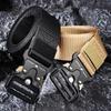 Men Belt Outdoor Hunting Tactical Belt Multi-Function Buckle Nylon Belt High Quality Marine Corps Canvas Belt Plastic Buckle