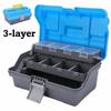 3-слойный ящик для рыболовных аксессуаров, портативный ящик для хранения фурнитуры для хранения рыболовных снастей