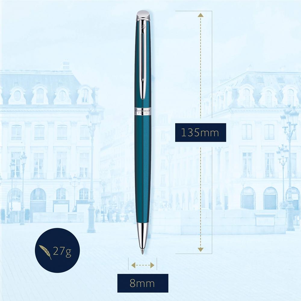 Шариковая ручка WATERMAN на масляной основе Metropolitan Essential Metallic Blue CT S0947090 Обычный импортный продукт