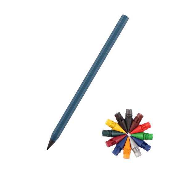 Металлический пишущий карандаш с многоразовым металлическим наконечником. Не требует чернил или заточки. Ручка для письма с плавным трением для архитекторов, художников. Карандаш с удобным захватом.