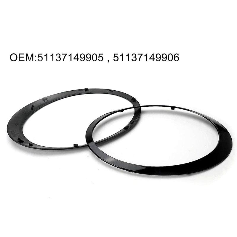 Автомобильные аксессуары Передние фары Декоративная рамка для BMW Mini R55 R56 R57 2007-2015 #51137149905, #51137149906