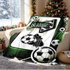 Borussia Monchengladbach Pattern Blanket for Home Decoration, Bed, Sofa, Car Travel, Camping, Suitable for All Seasons, Birthday Christmas Gift