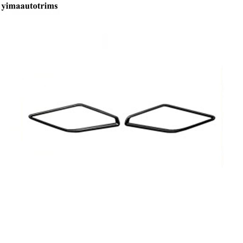 For VW Volkswagen Polo - Car Dashboard A Pillar Speaker Audio Frame Cover Kit Trim Carbon Fiber / Red Accessories