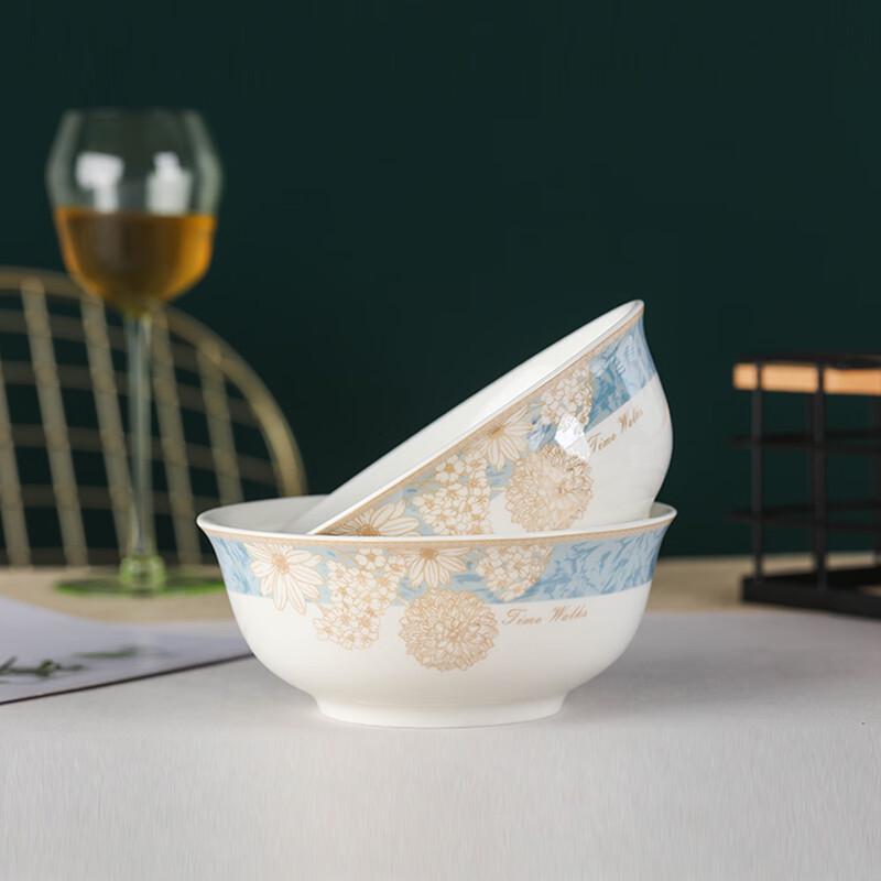 Керамический набор Jingdezhen "Прогулка во времени" 6 дюймов для лапши и супа
