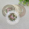 Anti-Scald Table Plate Mat 12cm Vintage Lace Coaster Placemat Embroidery Craft Bowls Coffee Cups Coaster European Style Fabric