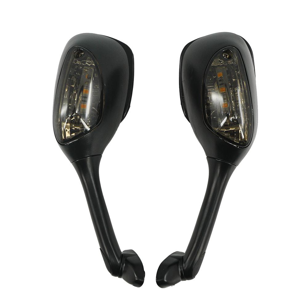 For SUZUKI GSXR 600 750 1000 2006-2010 K6 K7 K8 SV650 650S Motorcycle Rearview Rear View Side Mirrors With LED Turn Signal Light