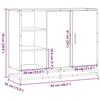 VidaXL Buffet chêne fumé 92x35x76 cm bois d'ingénierie 849021