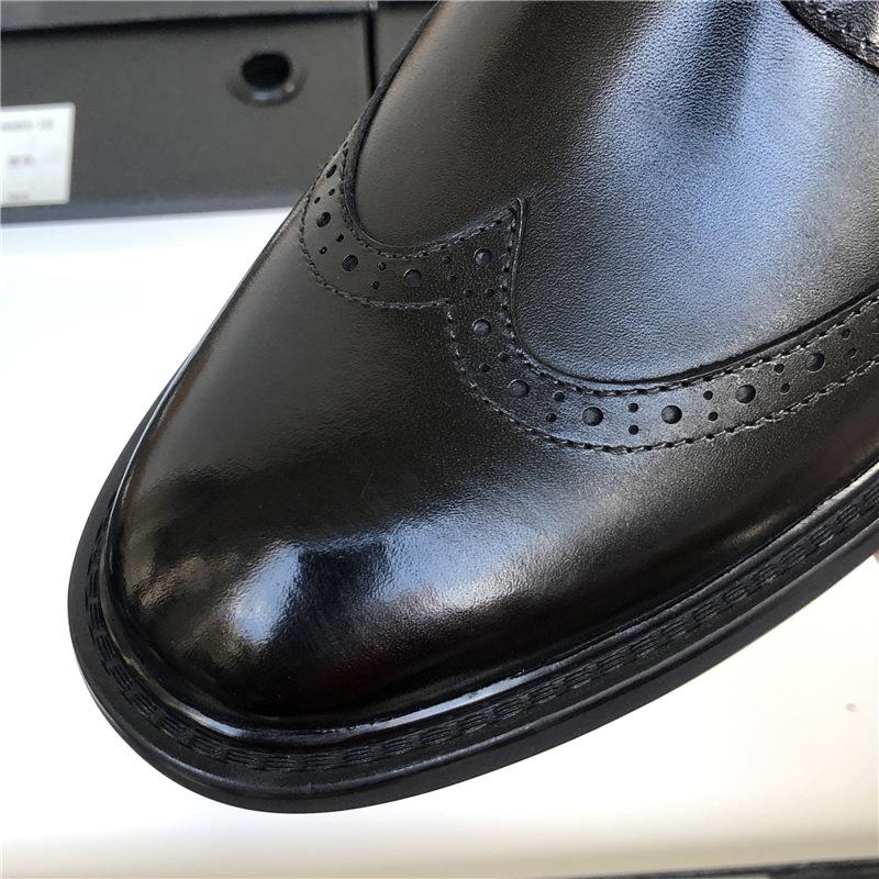 Гравированные кожаные туфли Brock, мужские деловые, повседневные, дышащие, костюмные, рабочие туфли, мужские свадебные туфли для жениха