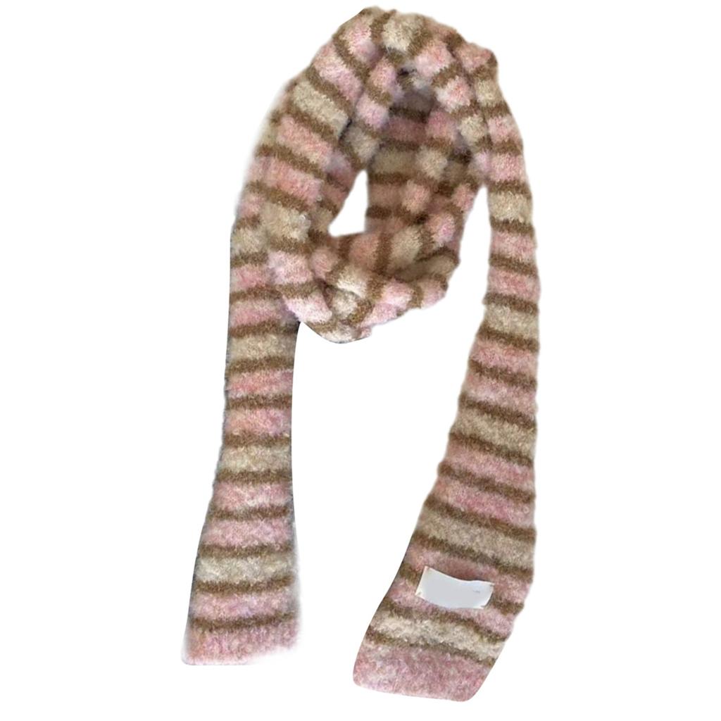 Вязаный шарф для женщин, длинный узкий пояс, галстук, шейный платок, реквизит для фотосессий для девочек, длинный шейный платок, узкий шарф, галстук