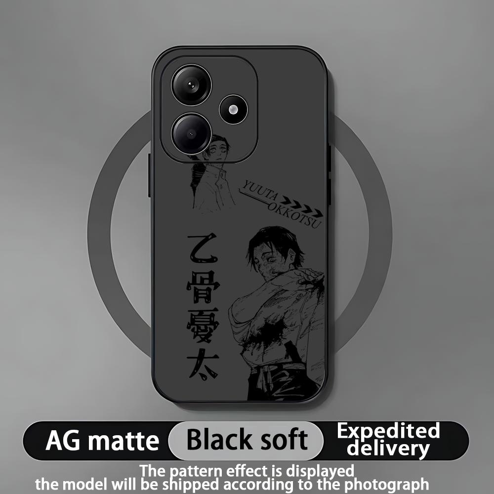 Чехол для телефона Jujutsu Kaisen Юта Оккоцу для Xiaomi Redmi Note 14 13 12 11 Pro Plus S 5G 4G Мягкий Черный Чехол для Телефона