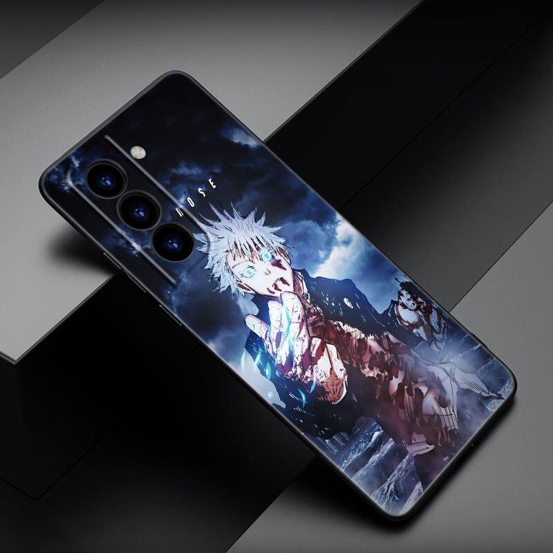 Чехол для телефона «Аниме дзюдзюцу кайсен» для Samsung Galaxy S22 Pro S21 S20 FE Ultra S10 Lite S10 S10E S9 S8 Plus, мягкий черный чехол из ТПУ